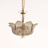 Medium sized crystal glass ‘Tole’ chandelier light by Palwa, Germany 1970’s