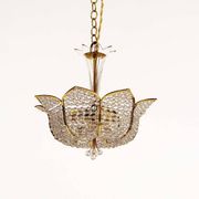 Medium sized crystal glass ‘Tole’ chandelier light by Palwa, Germany 1970’s