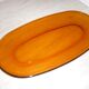 Plat Duralex en verre ambré 36 cm