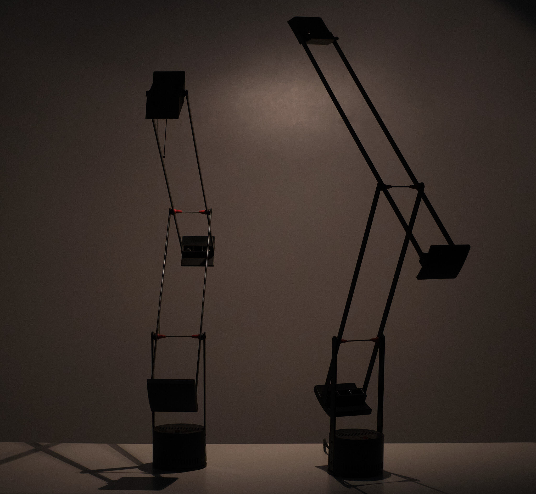 Set Tizio Table Lamps Design Richard Sapper for Artemide 1980s