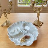 Limoges porcelain shell serving dish