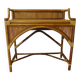 Vintage console/desk made of natural woven rattan, 1960s