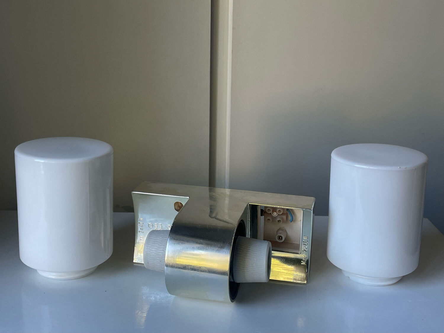 Scandinavian midcentury design bathroom light double sided