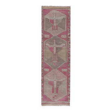 Tapis de couloir turc vintage