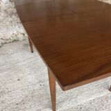 Scandinavian extension teak stretch table in butterfly ephardt by Meredew circa 60's