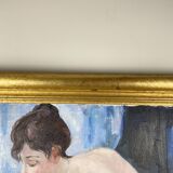 Tableau peinture huile sur toile école russe Hykano H.