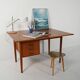 Scandinavian vintage teak flip-top desk