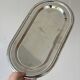 Set of 3 silver-plated trays with a very patinated finish.