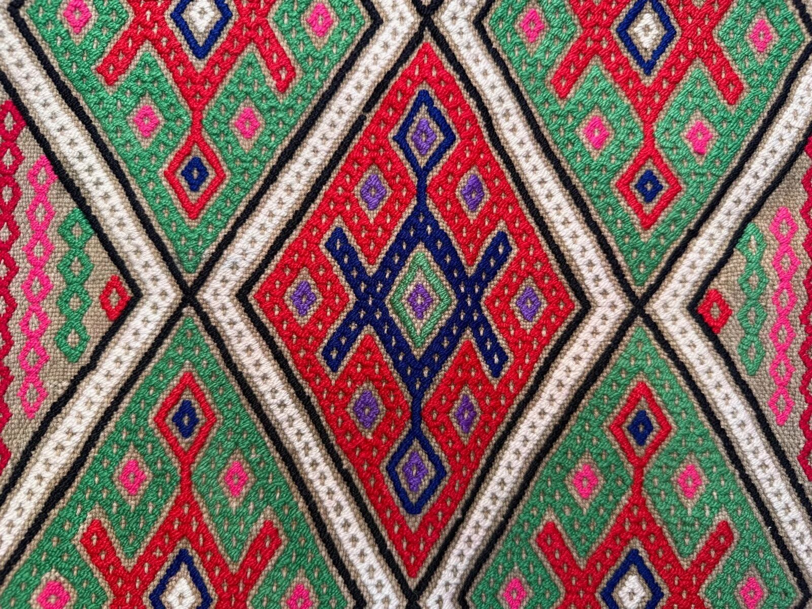 Vintage Turkish mini kilim 42x87 cm wool small kelim runner, shabby chic 2577