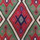 Vintage Turkish mini kilim 42x87 cm wool small kelim runner, shabby chic 2577