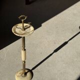 Marble and brass standing ashtray H74 D17