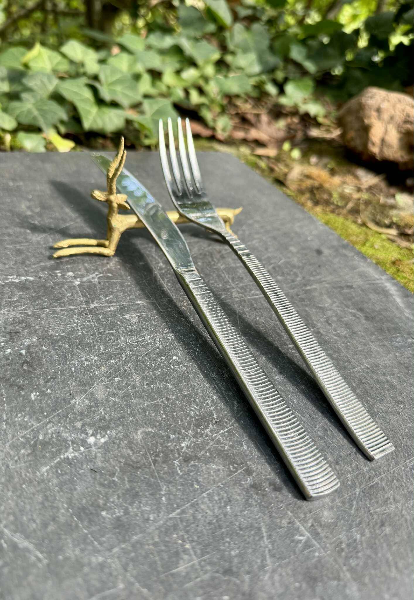 10 brass antelope knife holders