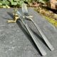 10 brass antelope knife holders