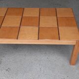 Checkered coffee table.