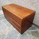 Mahogany low chest of drawers 70s
