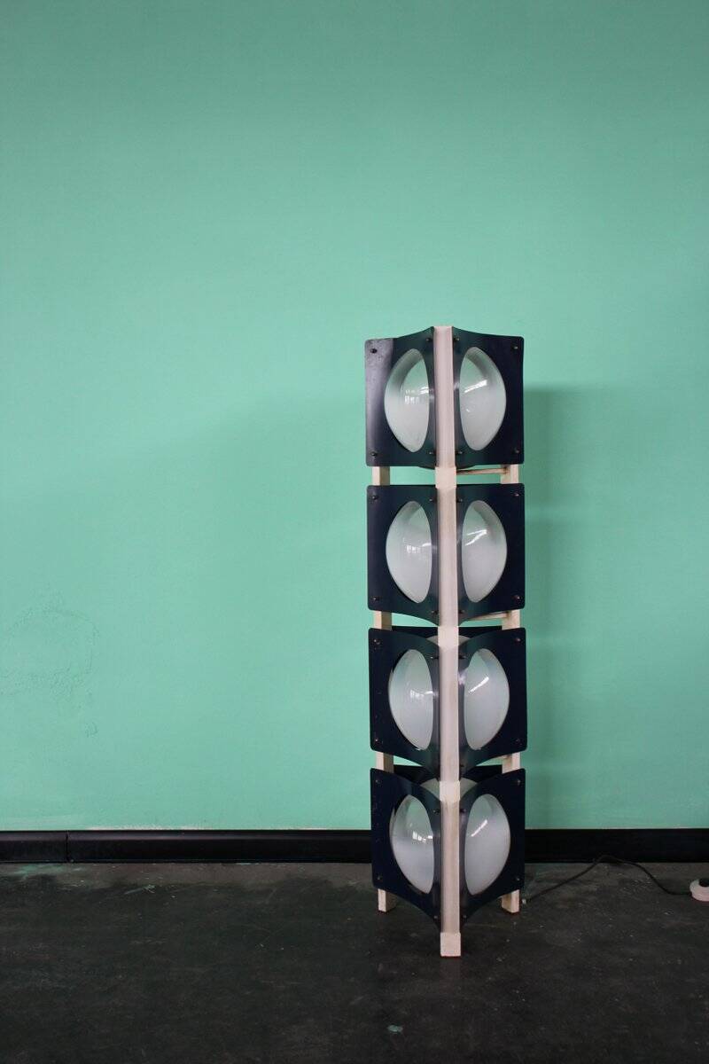 Blue Floor Lamp, Italy, 1970s