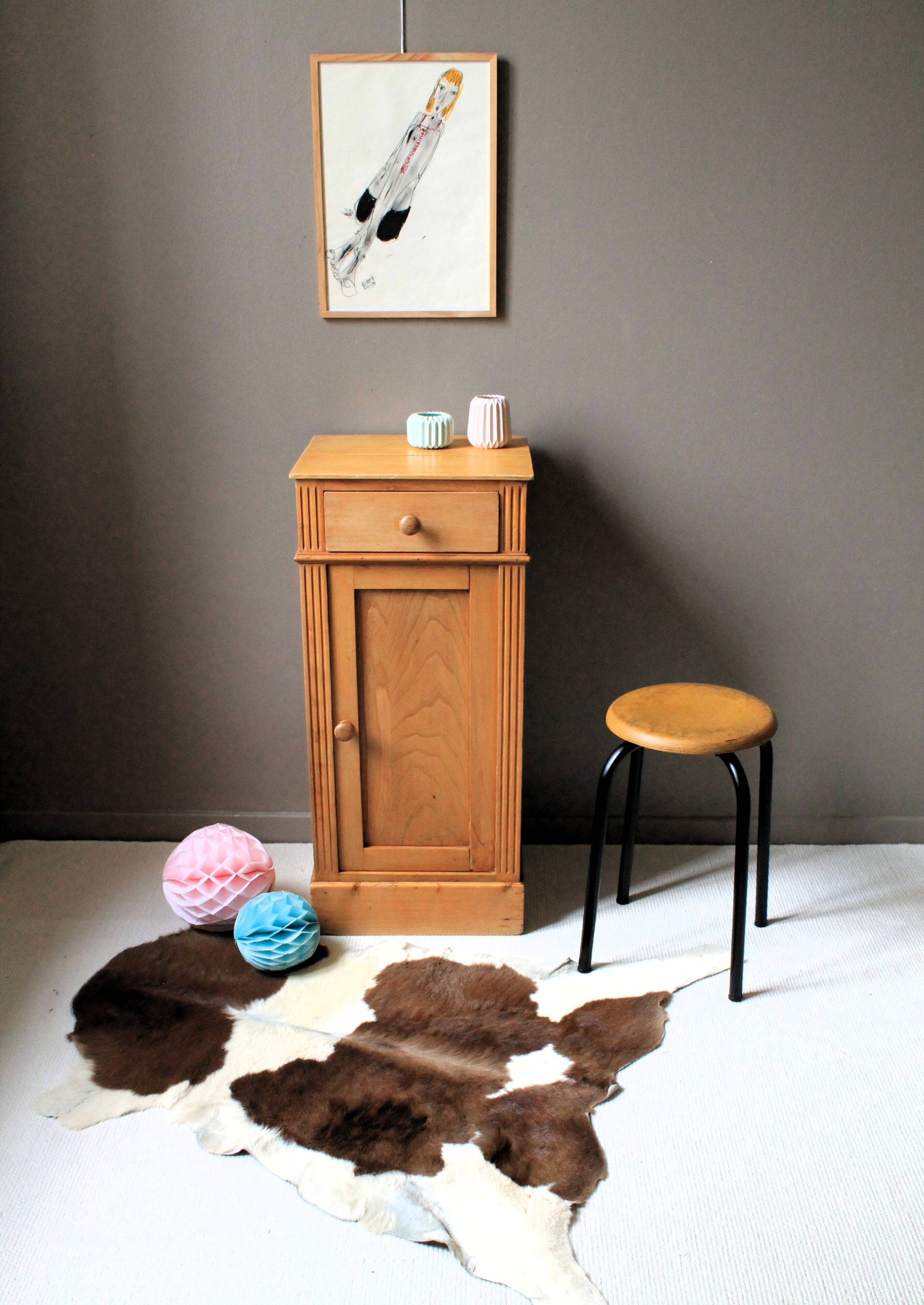 Vintage solid pine jam jar
