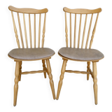 Pair of Baumann bistro chairs, Menuet model