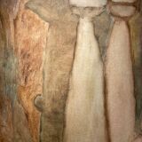 Painting "The Silhouettes" Miklos Bokor