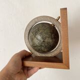 Book racks for antique books, world map, globe