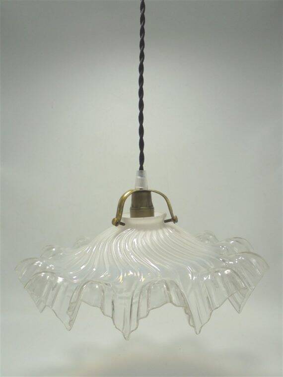 Opaline glass pendant light