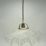 Opaline glass pendant light