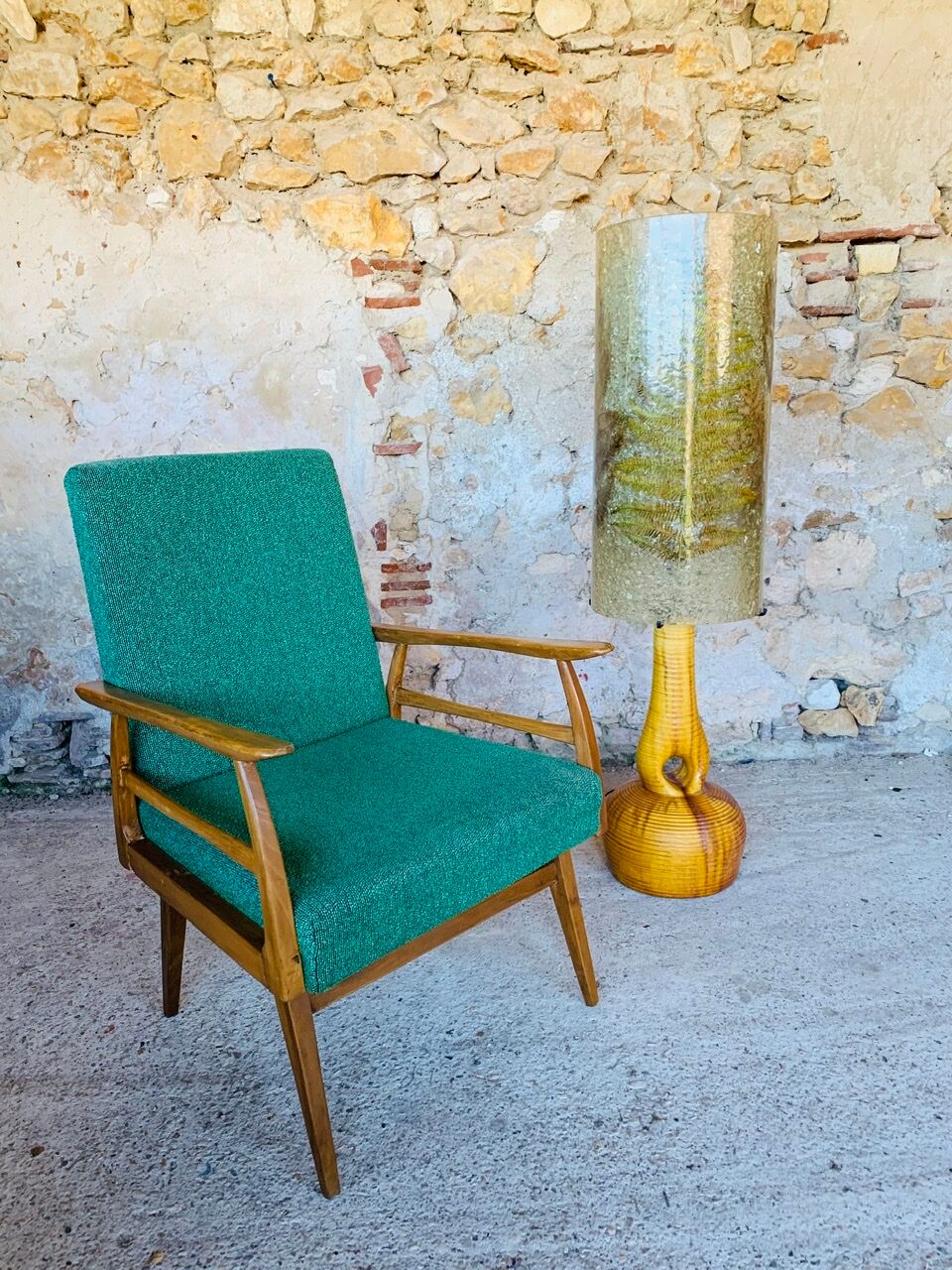 Vintage armchair in Scandinavian style circa 60