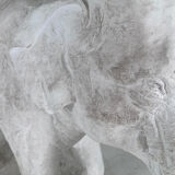 Large plaster elephant sculpture