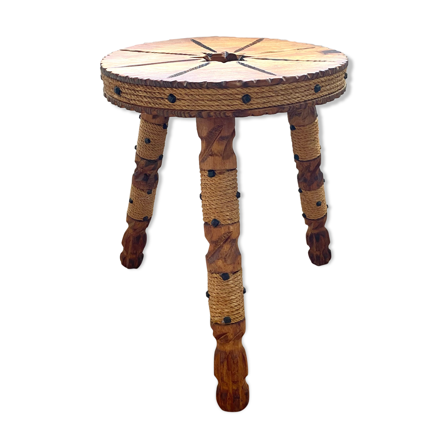 Vintage tripod stool