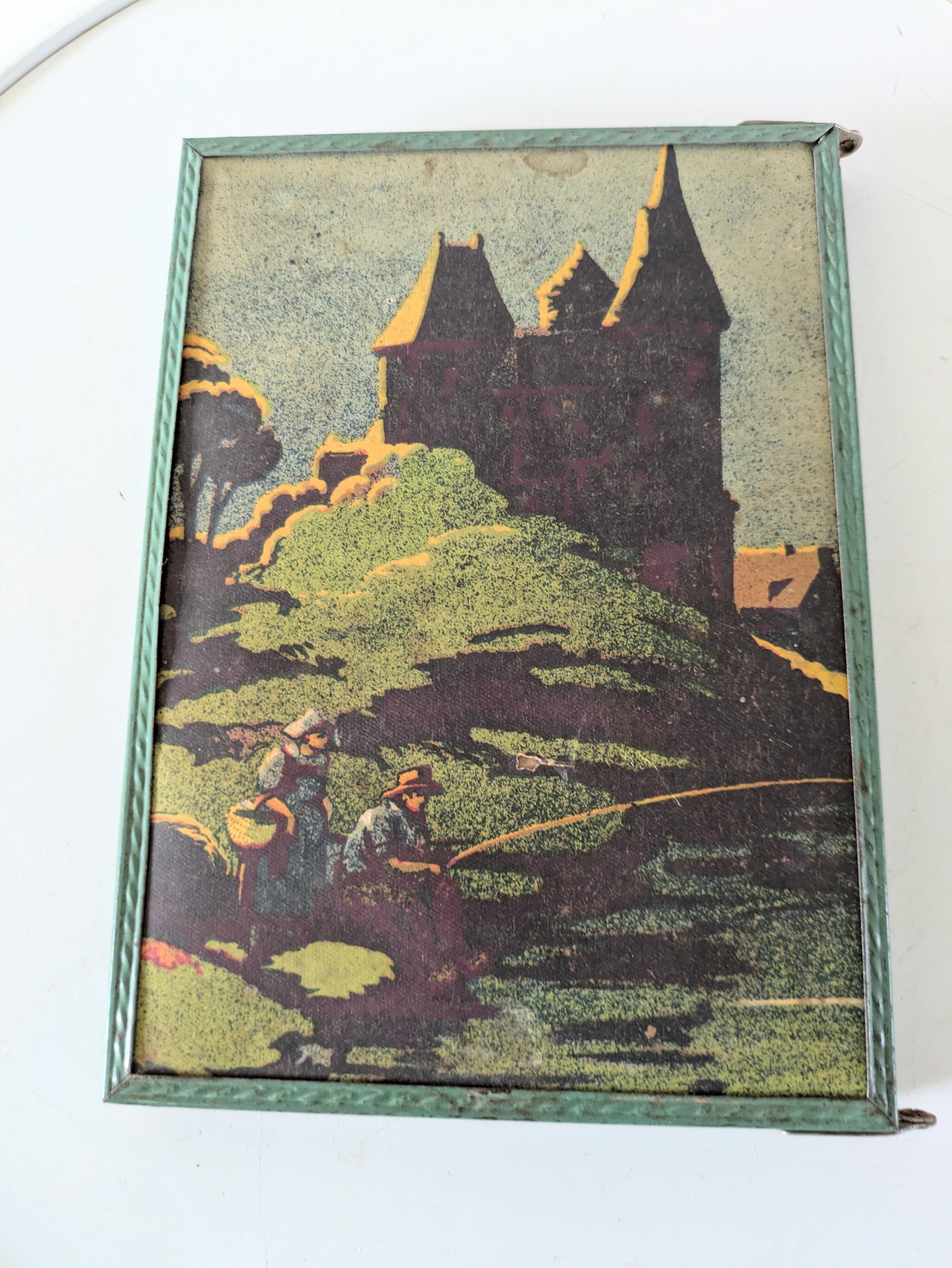 Antique double barber's mirror