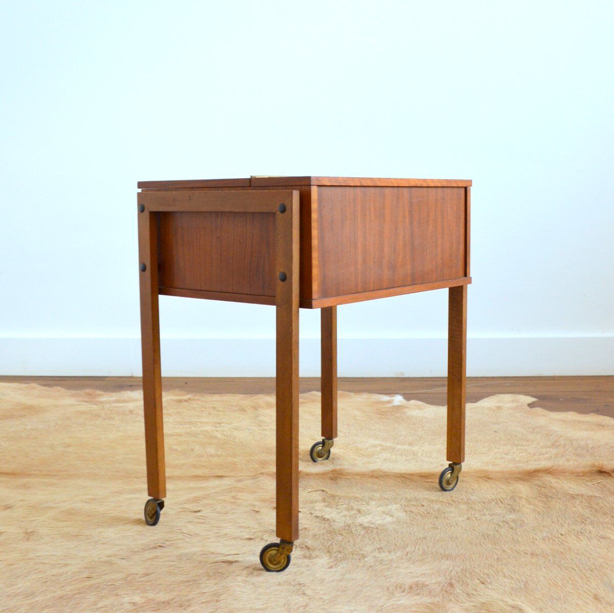 Scandinavian sewing box teak 1960s