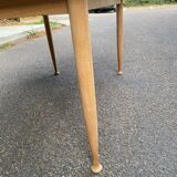 Table à manger scandinave extensible en bois 235cm 1960