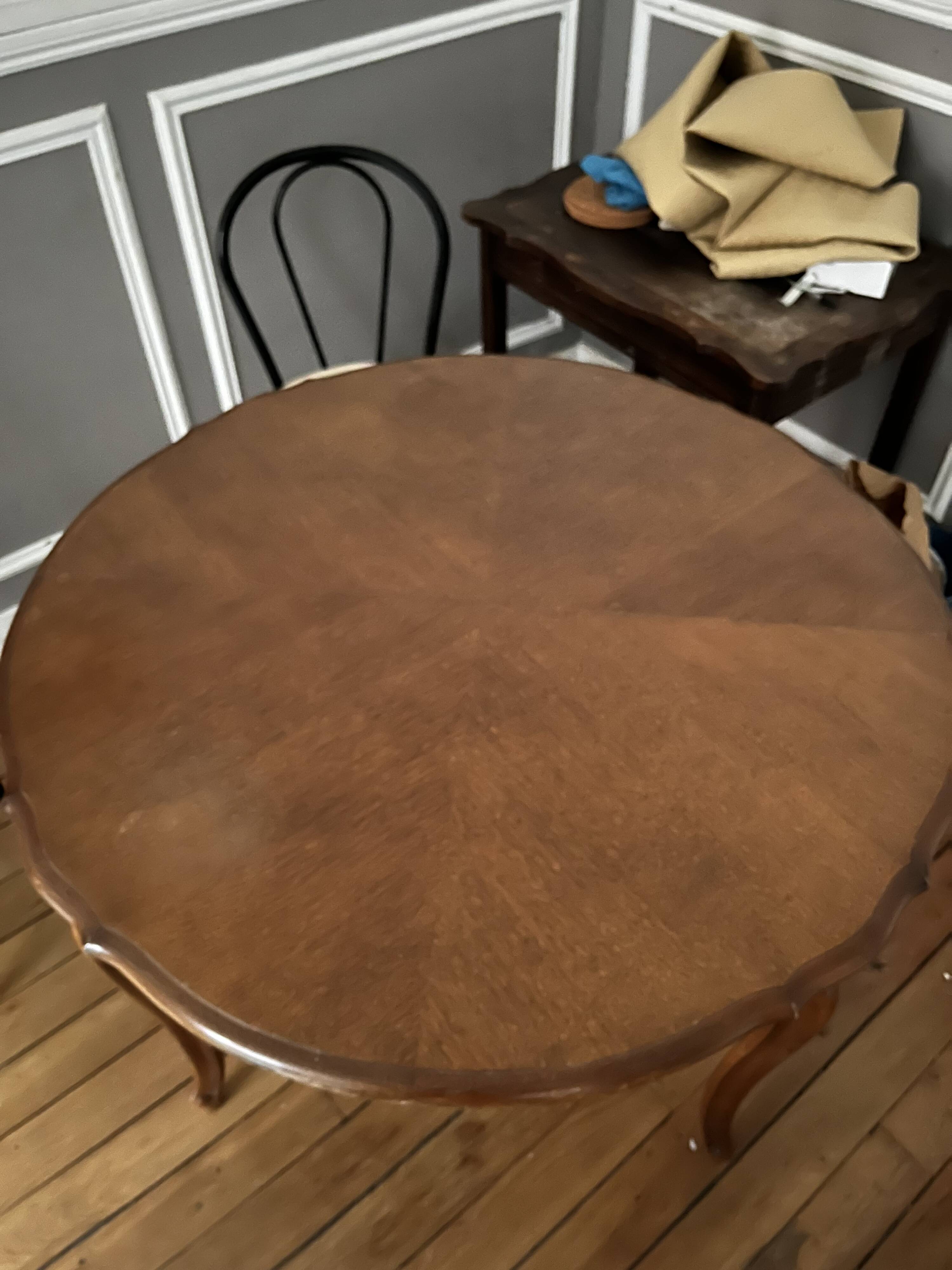 Solid wood table
