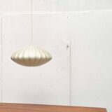 Mid-century modern Cocoon pendant lamp by Friedel Wauer for Goldkant Leuchten, Germany, 1960s.
