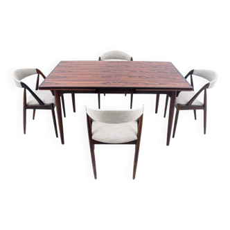 Rosewood table and chairs from the 1960s, Denmark