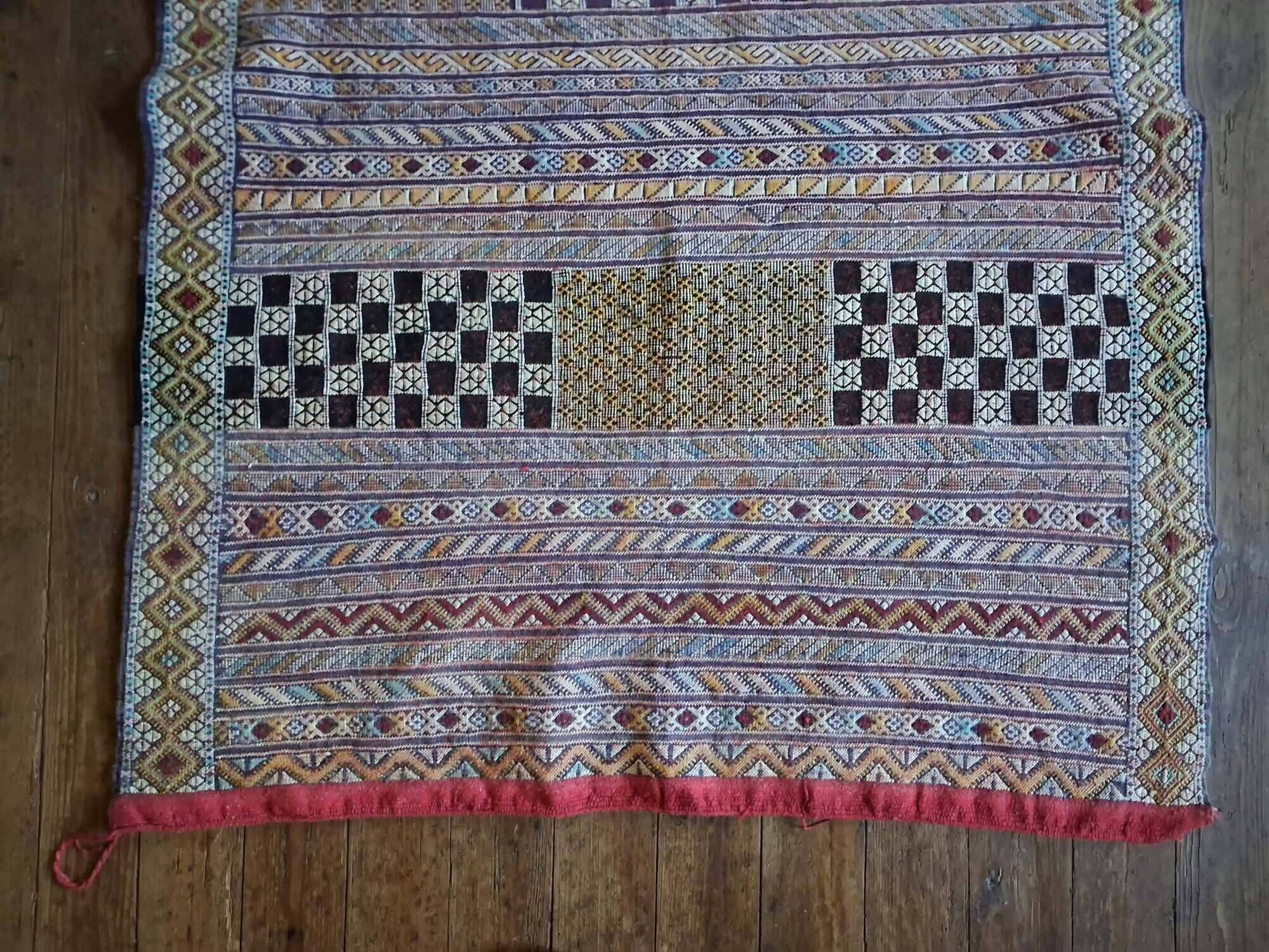 Handmade Berber Kilim Zemmour 202x117cm