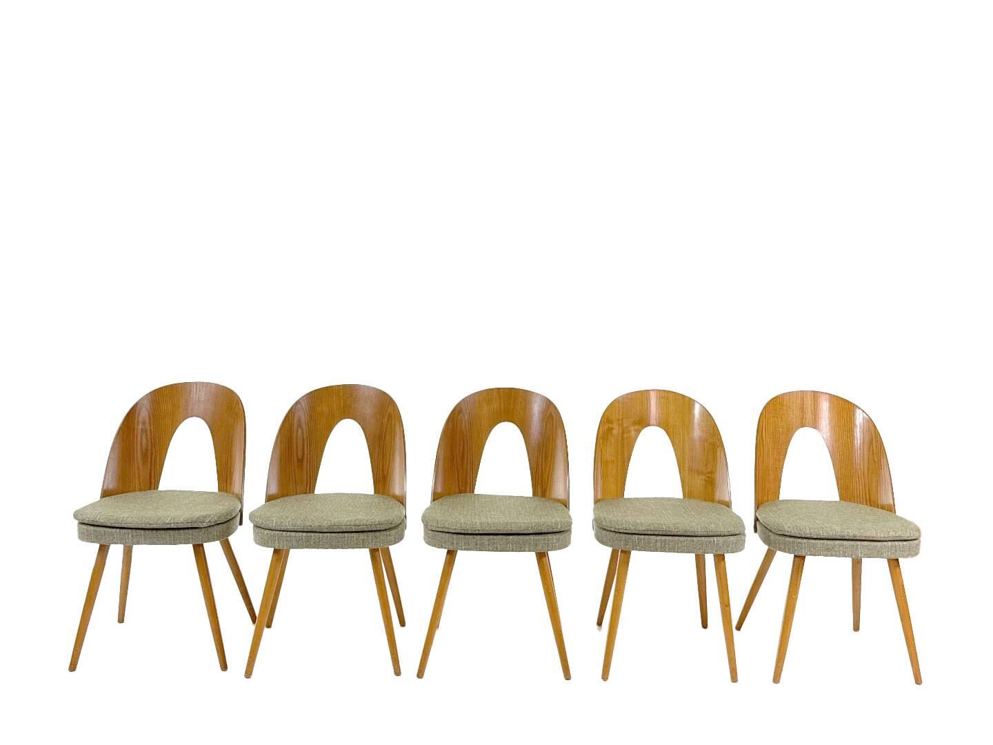 9 vintage designer dining chairs by Antonín Šuman for Tatra
