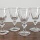 4 glasses with white wine in crystal ringing the nineteenth