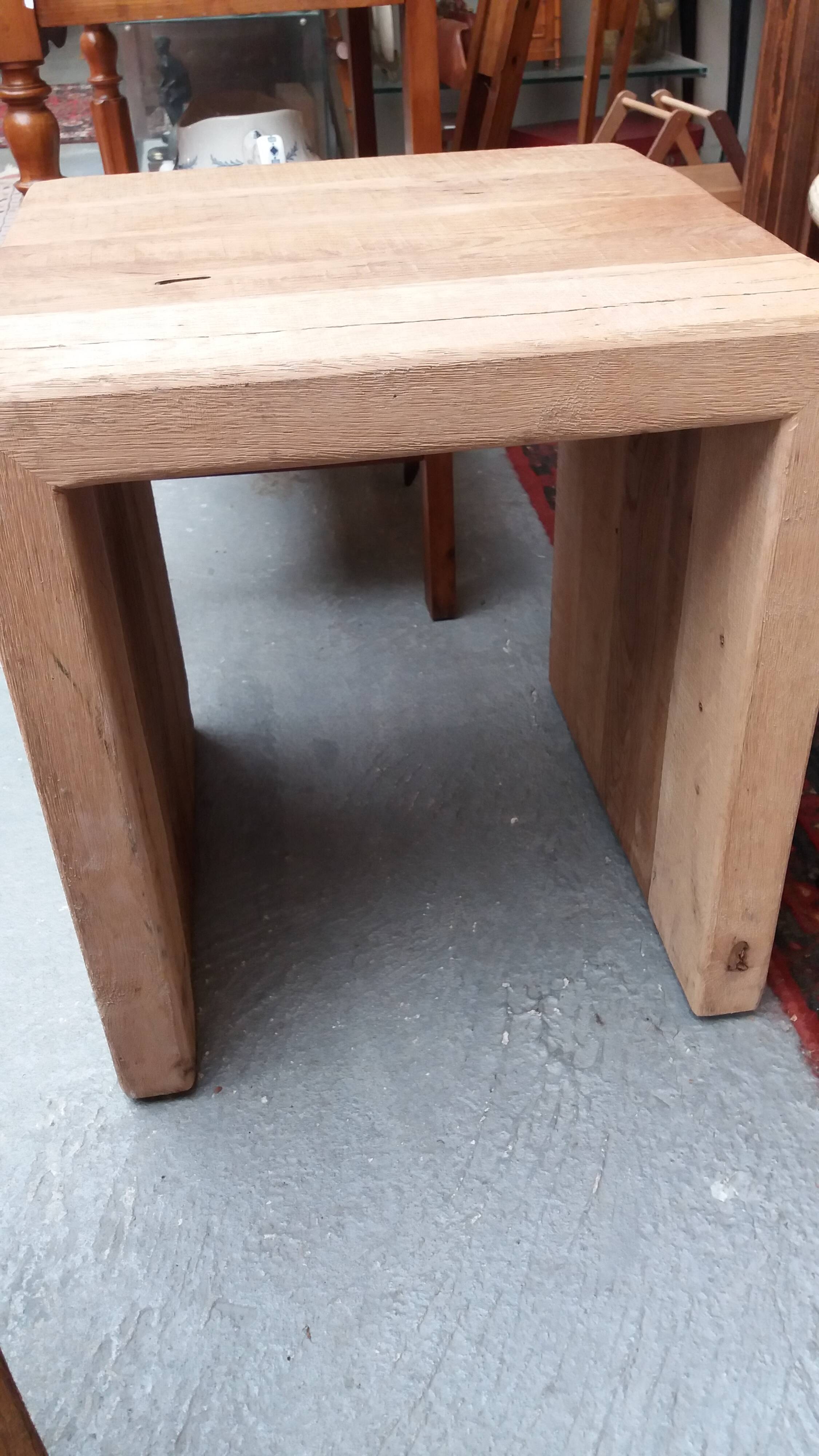 Two Brutalist nesting tables, Flamant house