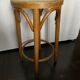 Tabouret bois courbé et cannage