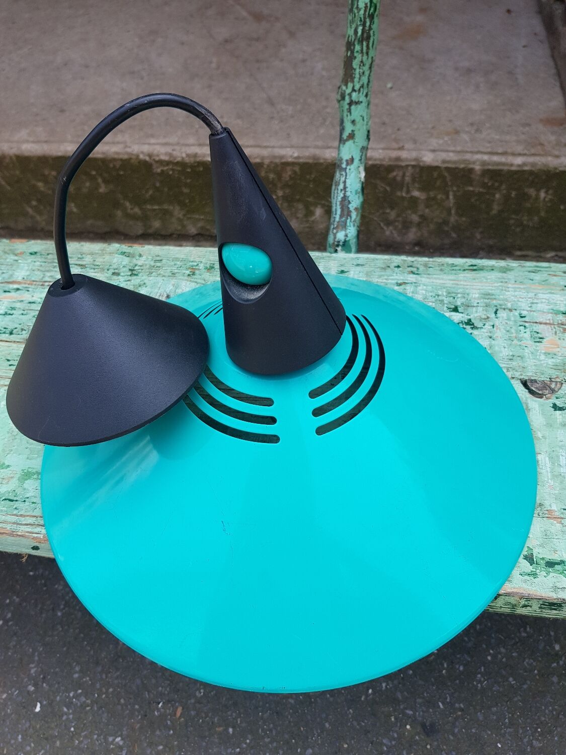 Postmodern pendant lamp Brilliant Leuchten 1980s green