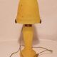 Mushroom lamp yellow glass paste spotted red