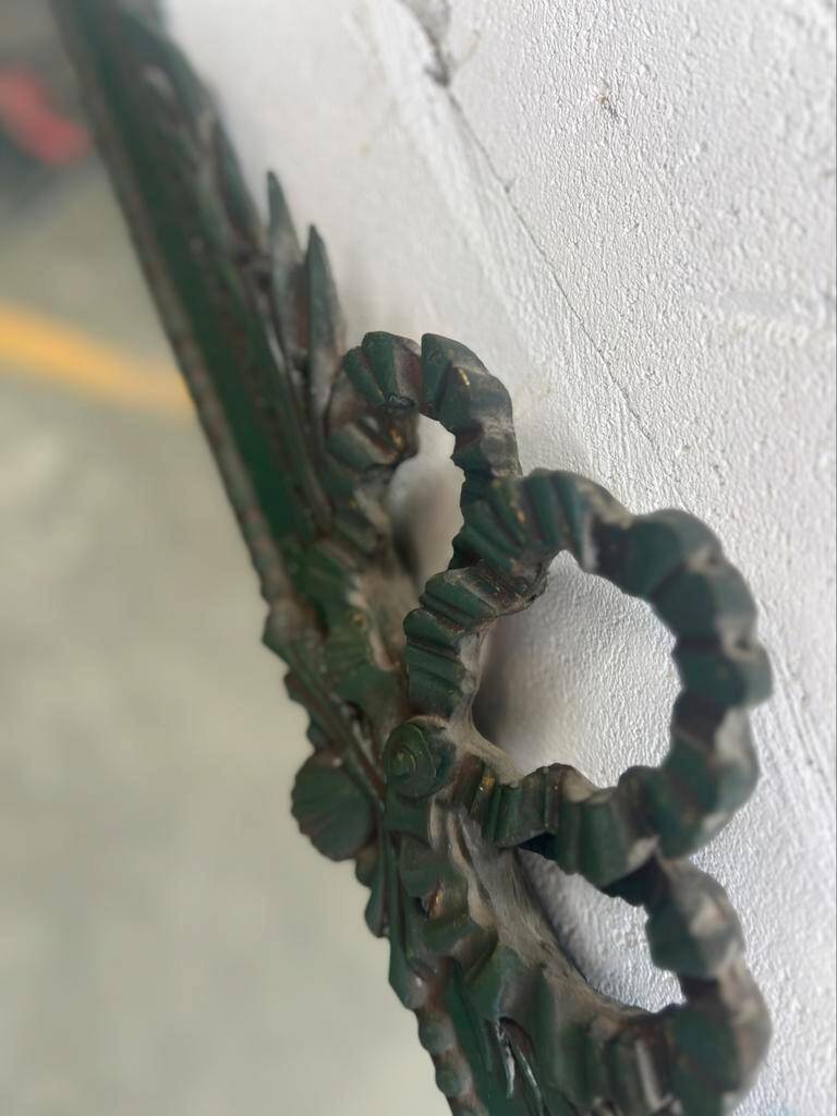 VINTAGE GREEN BAROQUE MIRROR