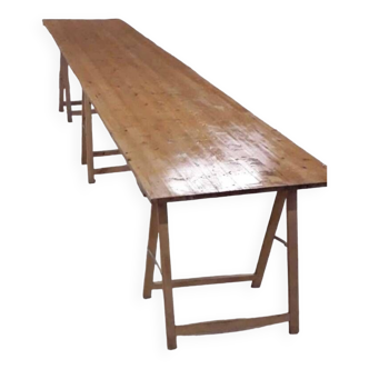Large tray table farm guinguette
