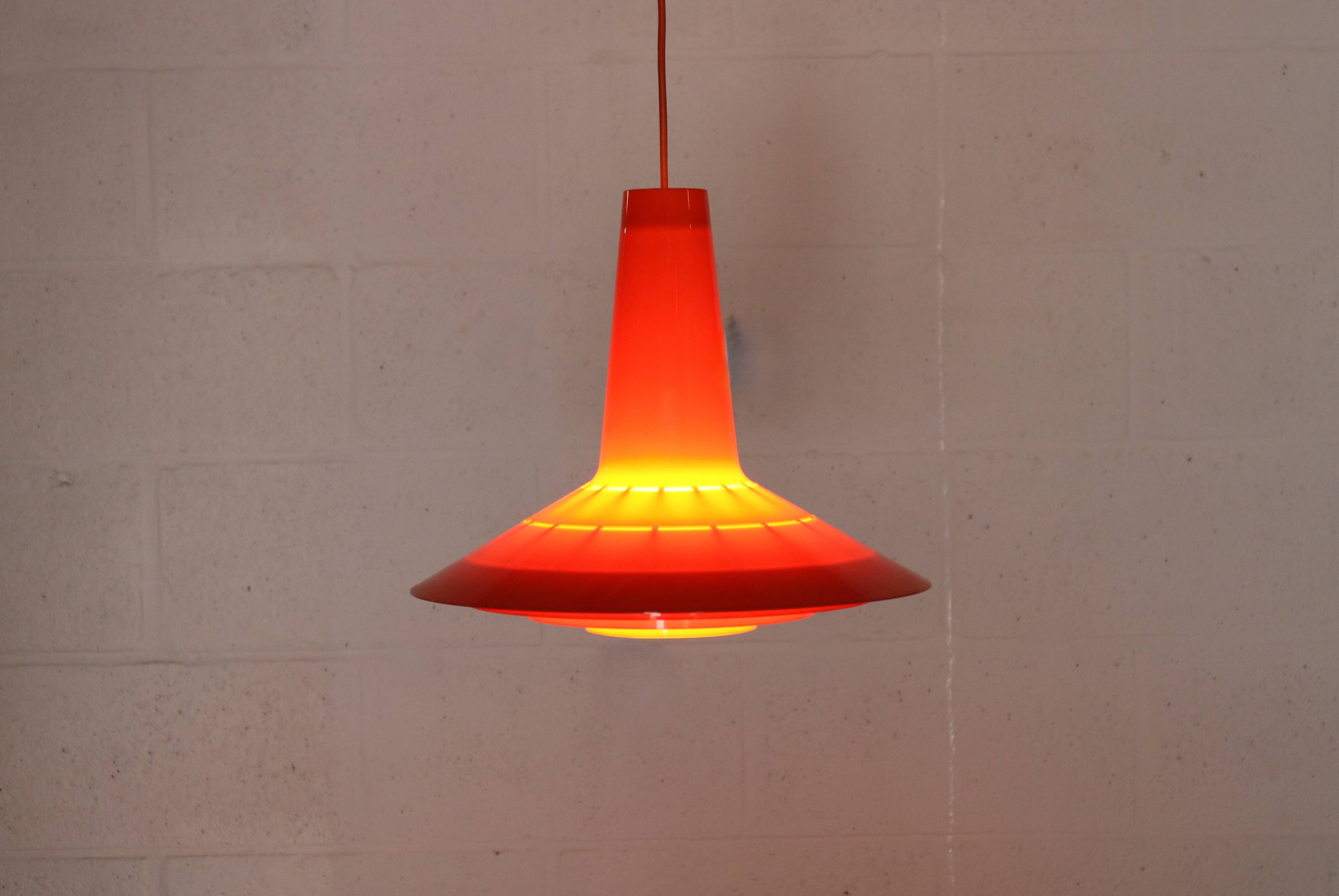 Danish Plastic Design Pendant - Bent Karlby - Schroder Kemi - space age