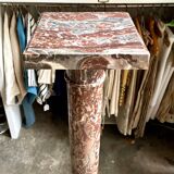 Red marble column