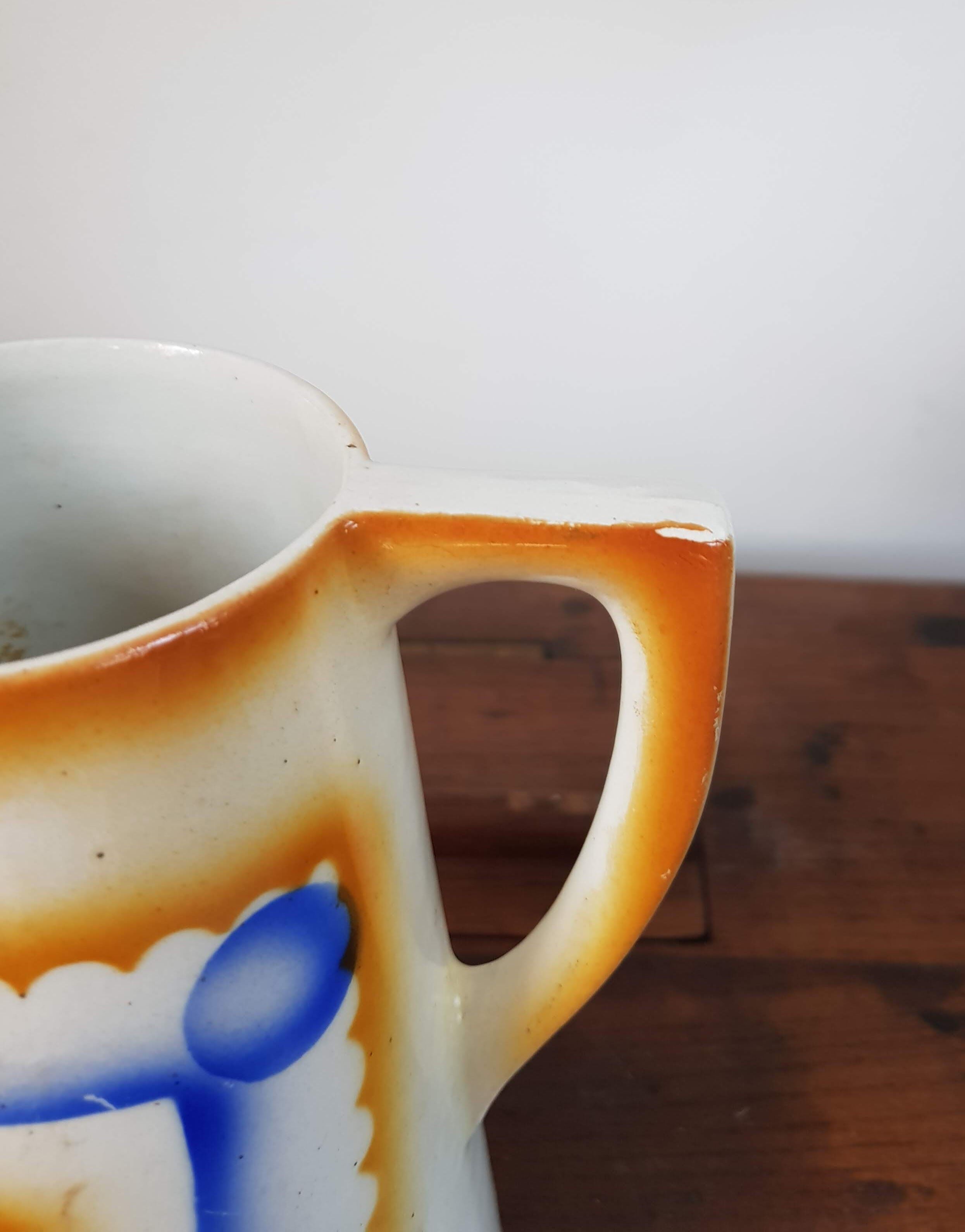 Little Art Deco Ceramic Jug - 1930s - A.M.C Belgium