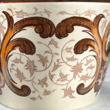 Set of 4 vintage Sarreguemines tea cups and 5 saucers
