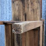 Antique solid cherry farmhouse table with 3 drawers and 1 pull out.