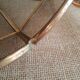 Brass suspension and smoked glass - vintage